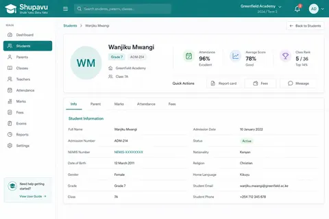 Students product screenshot